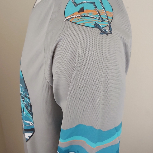 San Jose Sharks Open Water Mens Promo Jersey Sz M - Picture 4 of 6